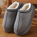 Plush Winter Platform Slippers
